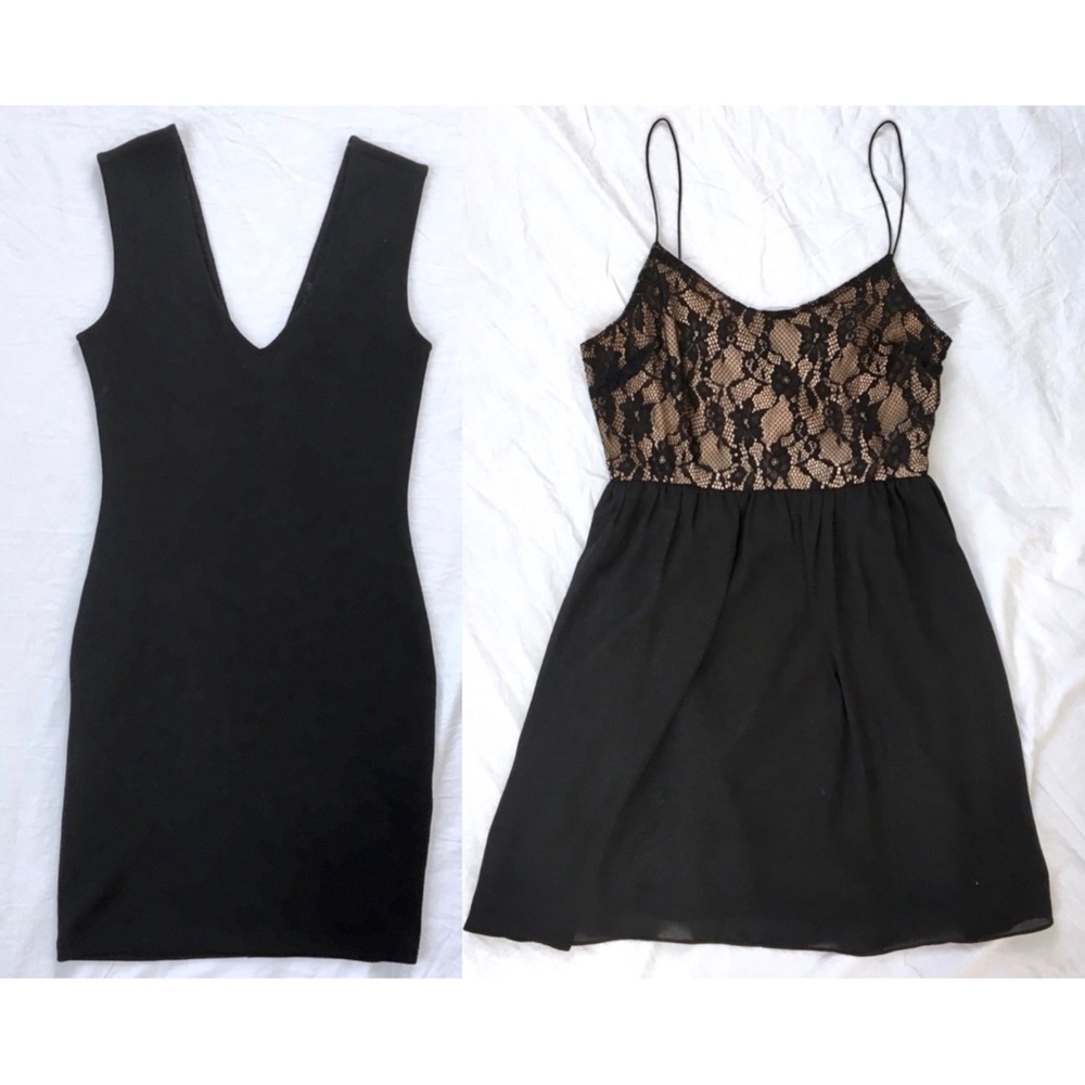 ✨ set of 2 F21 little black dresses S